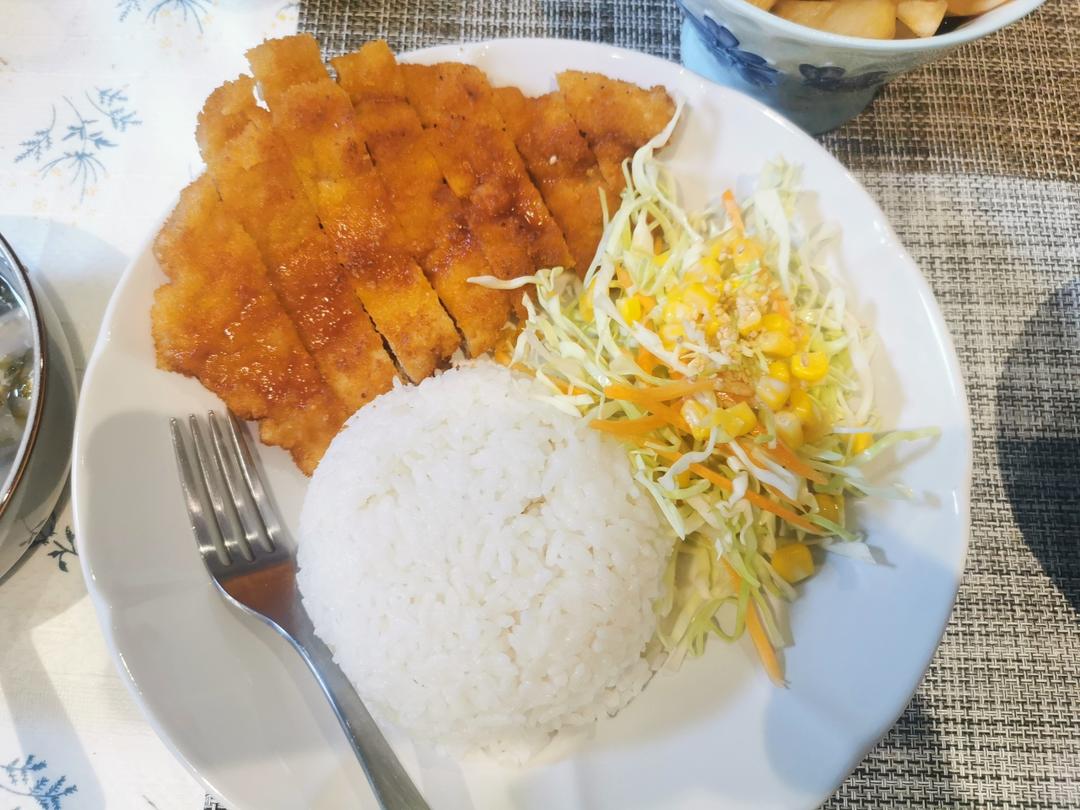 家常快手菜 日式炸猪排（自调酱汁）