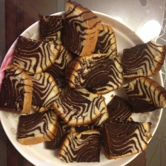 斑马纹戚风蛋糕