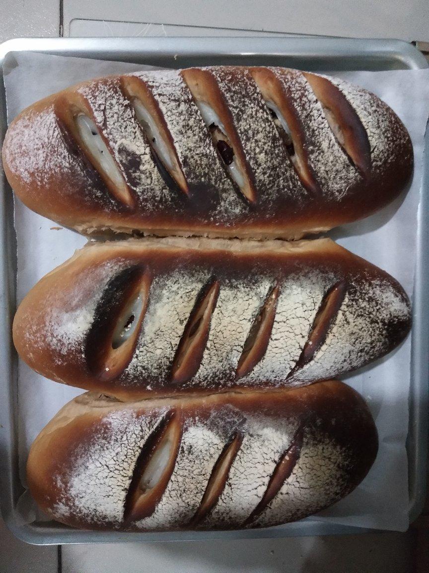 麻薯核桃夹心软欧包