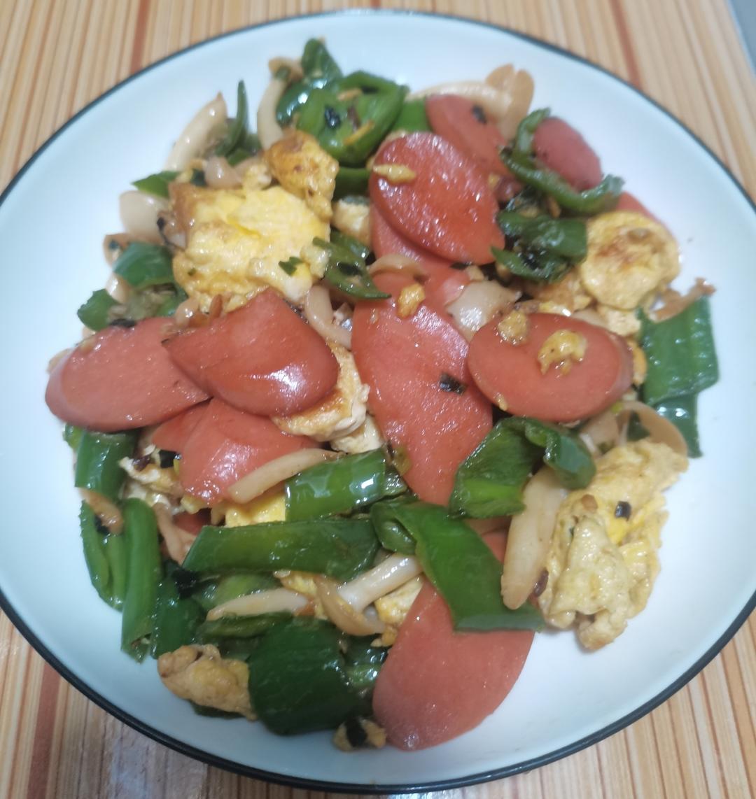 白玉菇炒火腿