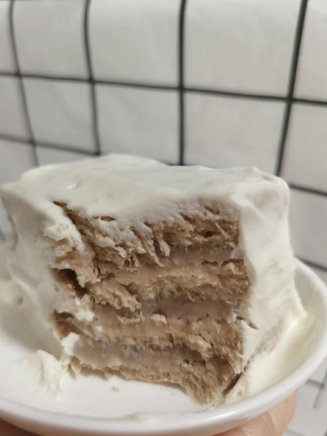 免烤箱·酸奶芋泥吐司伪蛋糕