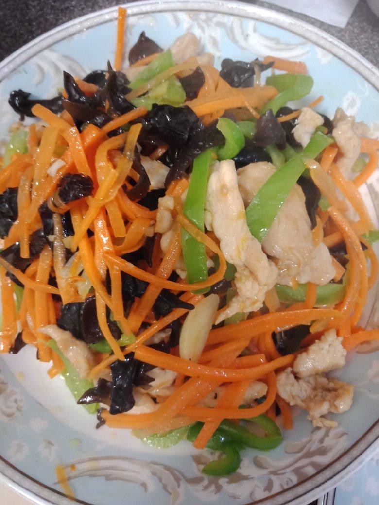 五彩肉丝（鸡丝更嫩）