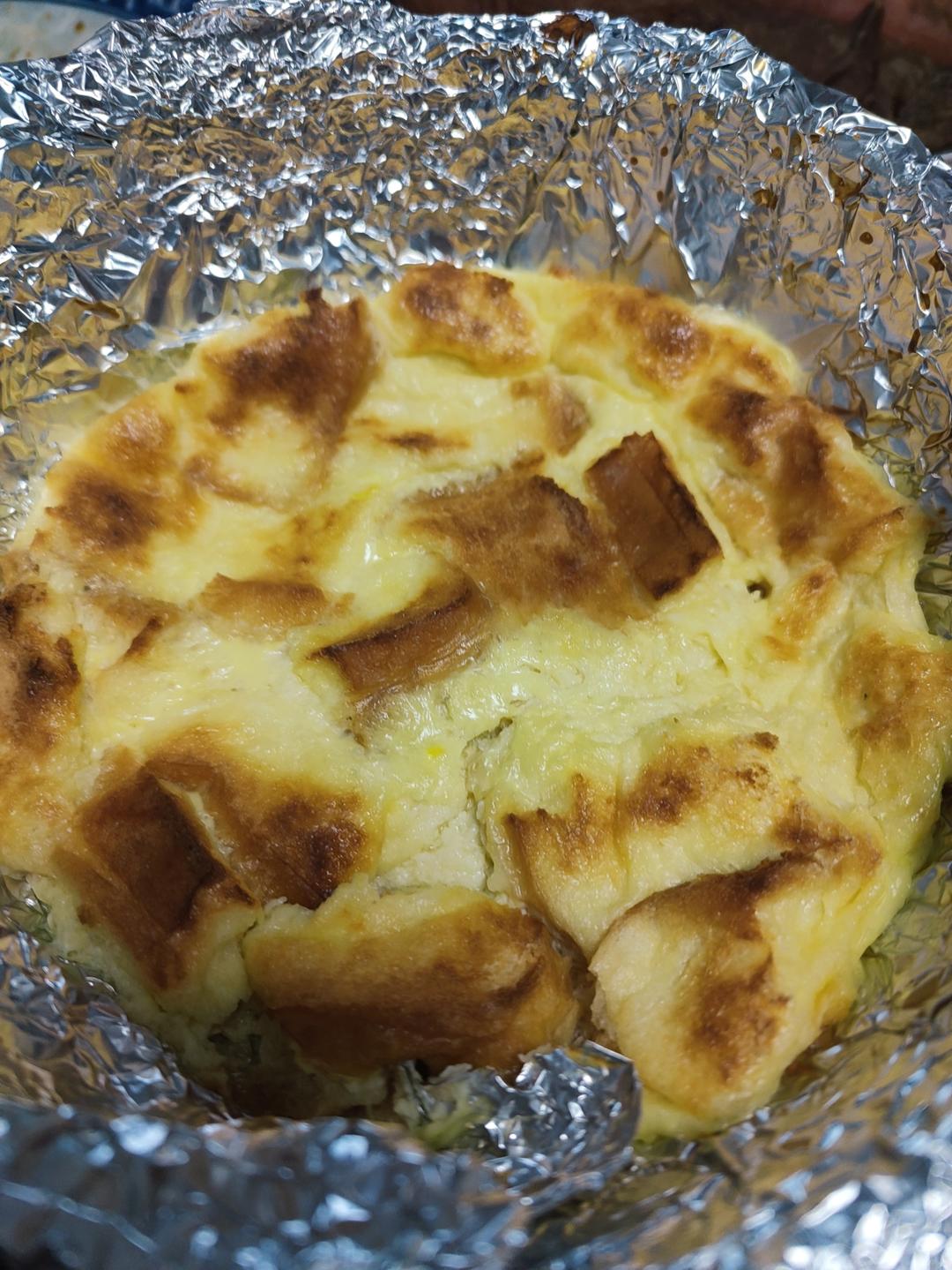 简单易做--牛奶鸡蛋吐司布丁