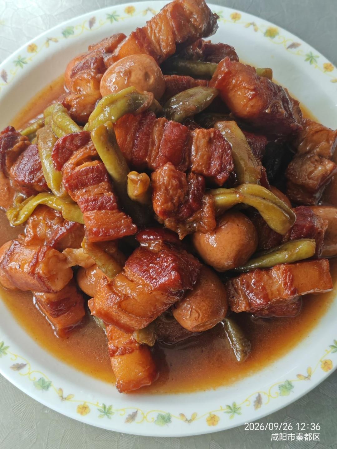 红烧肉炖豆角（绝对下饭）