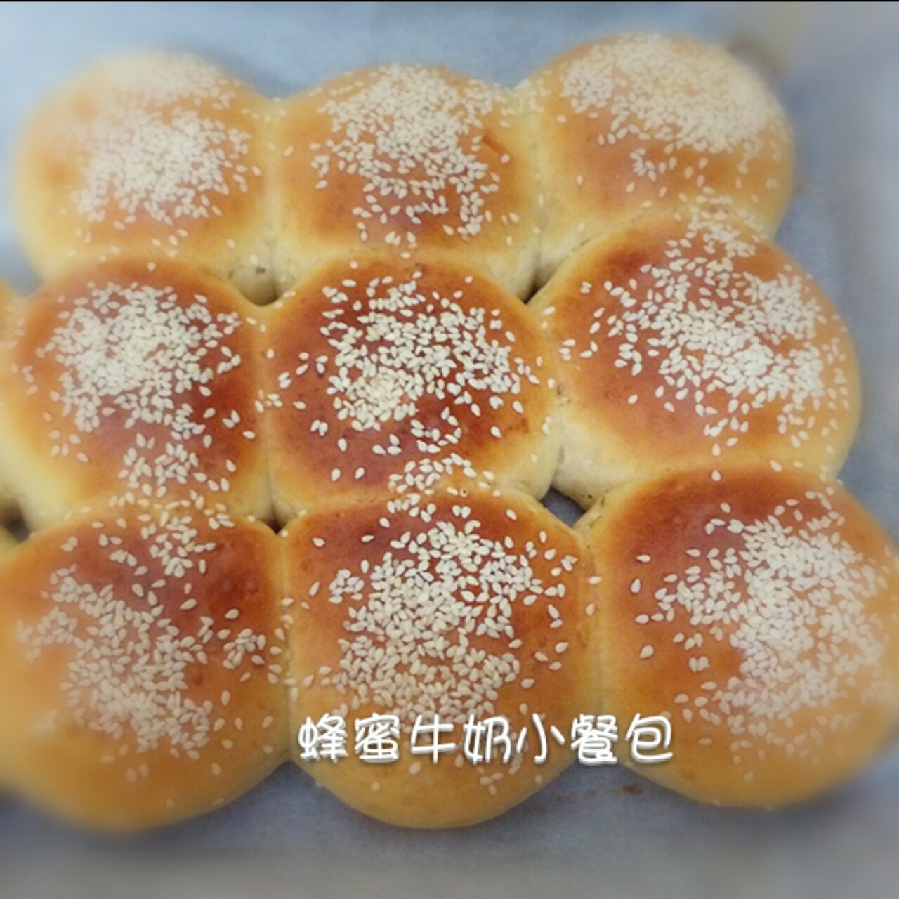 大人小孩都爱不释口的【蜂蜜牛奶小餐包】