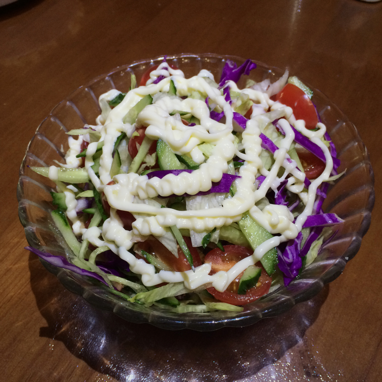 紫色甘蓝圣诞沙拉