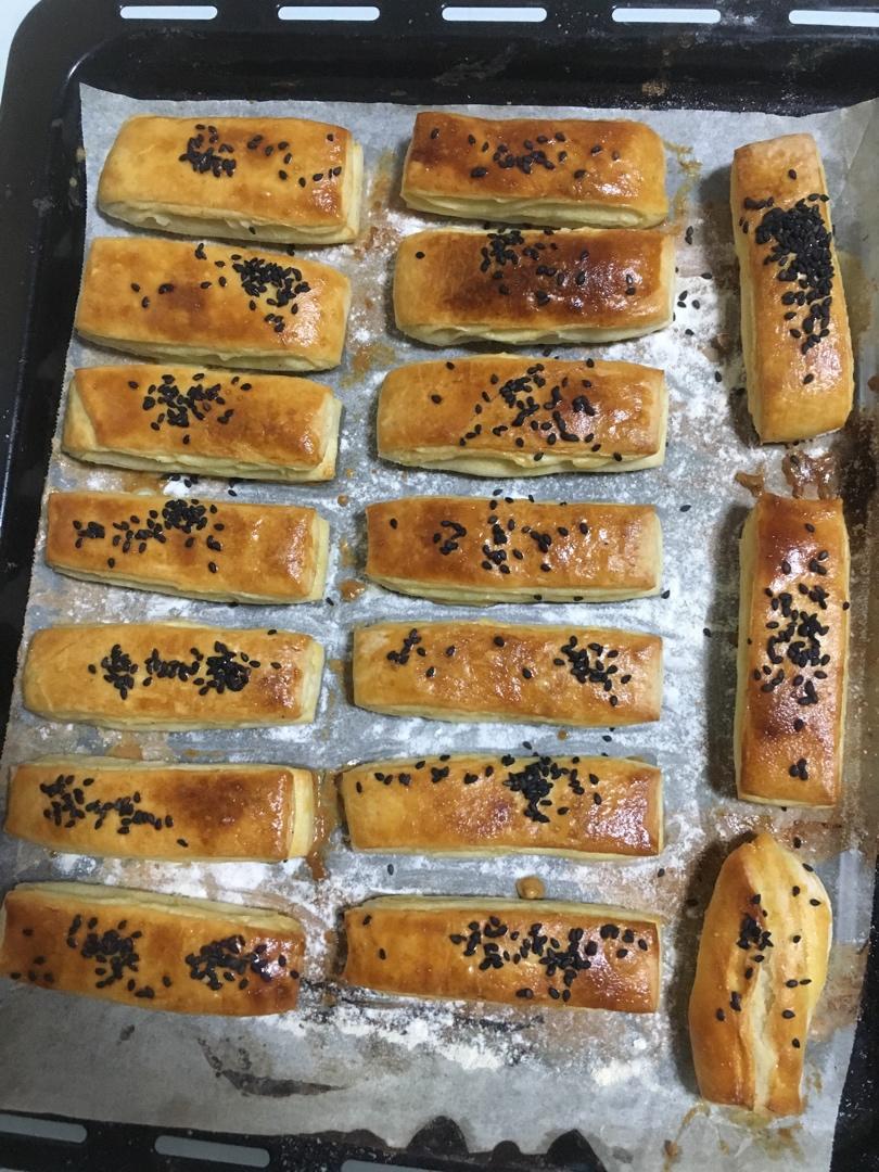 椒盐千层饼（烤箱版）一次发酵 外酥里嫩