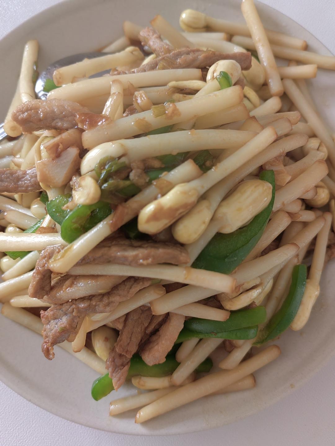 花生芽炒肉