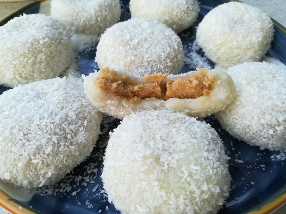 花生芝麻糯米糍《最省时最简单，微波炉版》的做法 步骤7