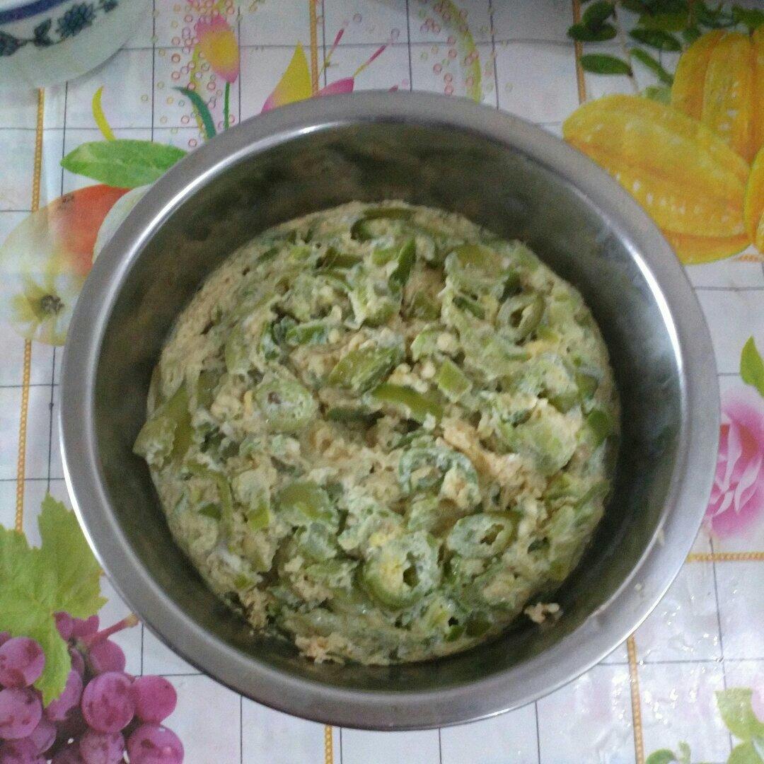 鸡蛋辣椒焖子（鸡蛋辣椒酱）