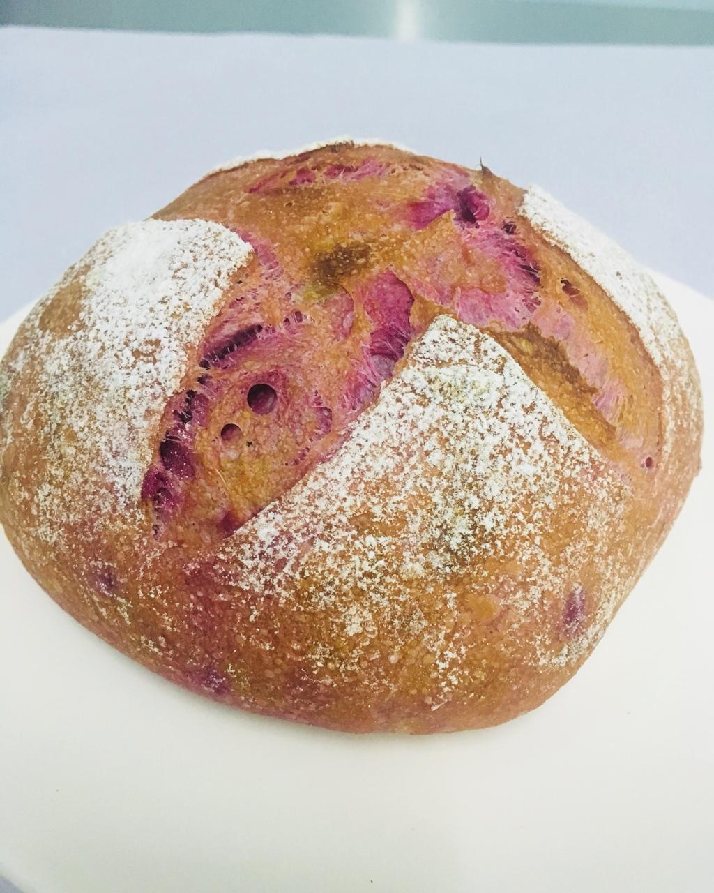 甜薯核桃全麦欧包