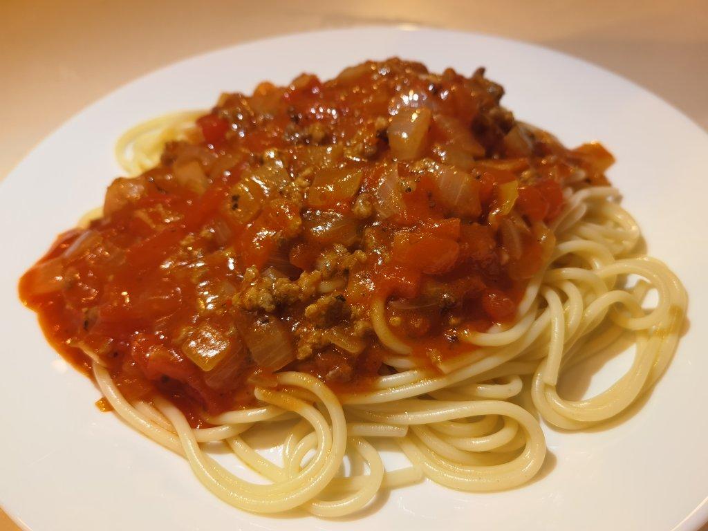 （完胜必胜客的）番茄肉酱意大利面～