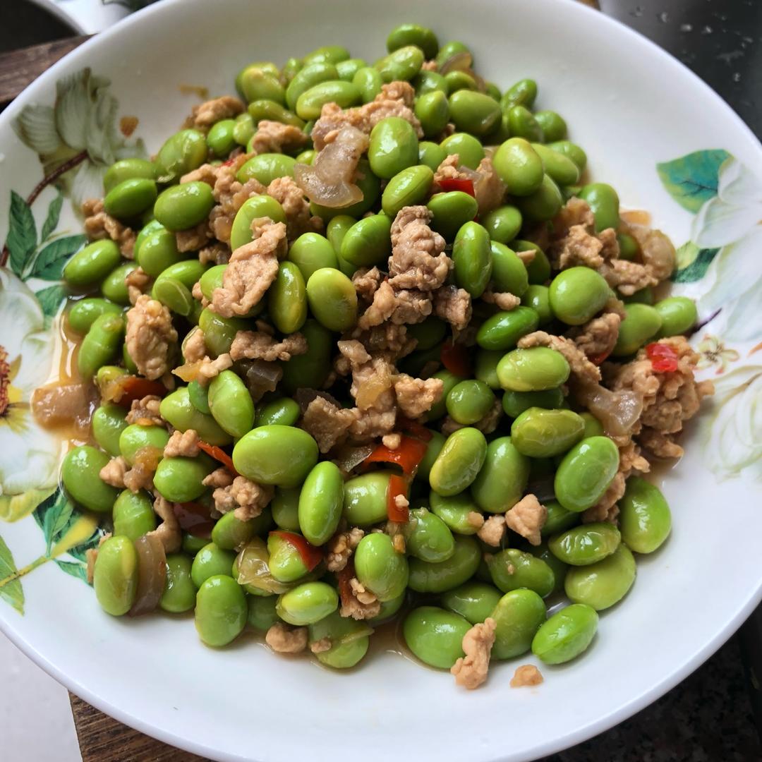 超级下饭菜：毛豆炒肉