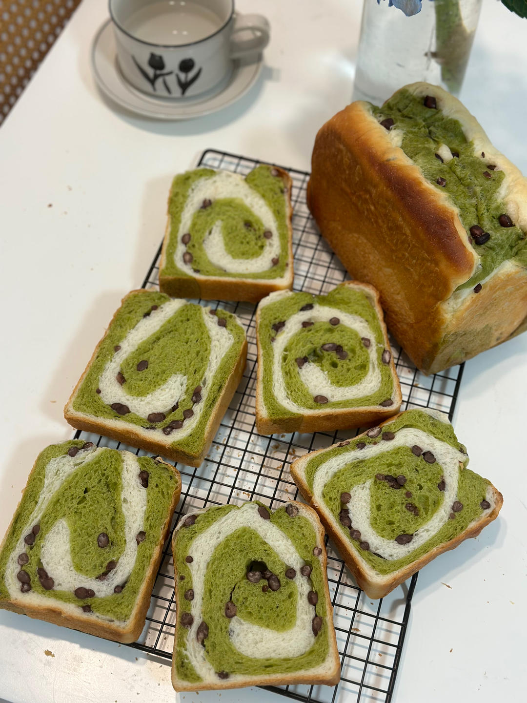 抹茶双色吐司