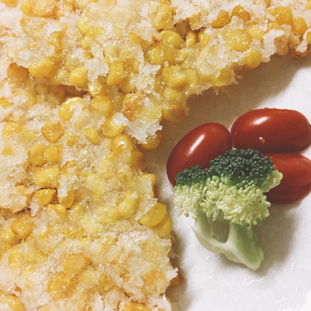冰花玉米烙（不需要技巧百分之百成功）