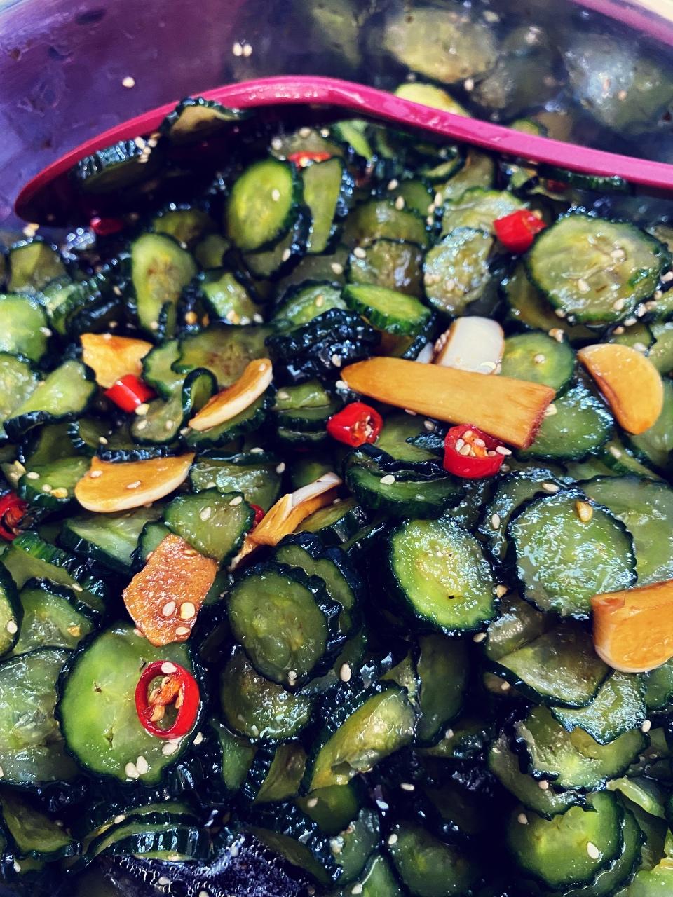 爽口脆黄瓜（高颜值）的做法