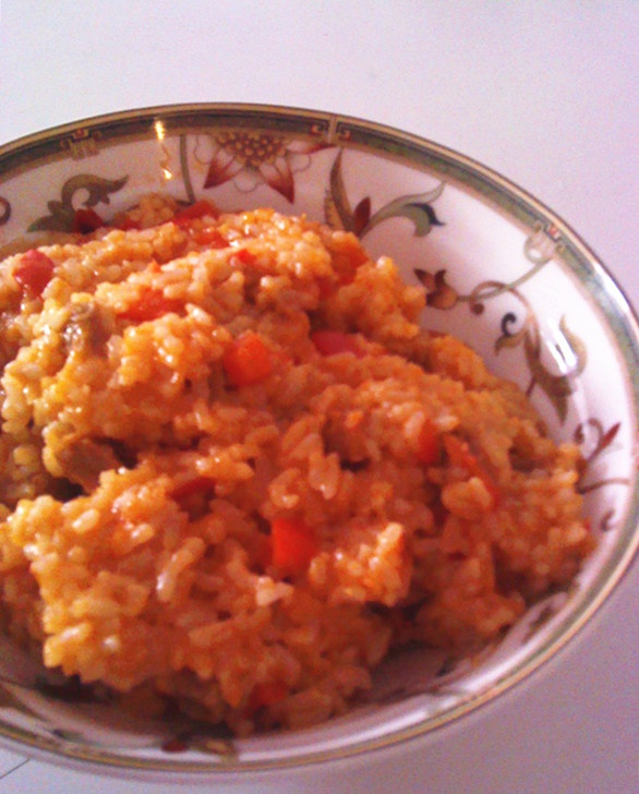 红色系茄汁炒饭