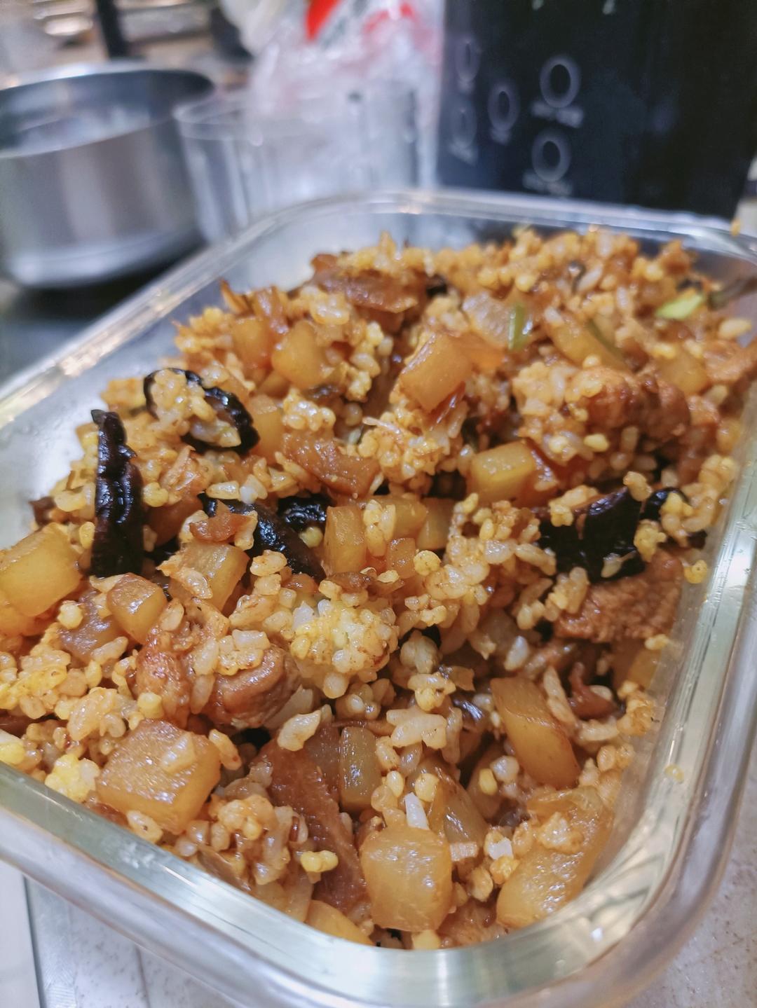 香菇肉丁油饭