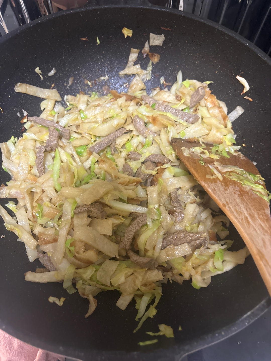 堂妈小厨——肉丝炒饼