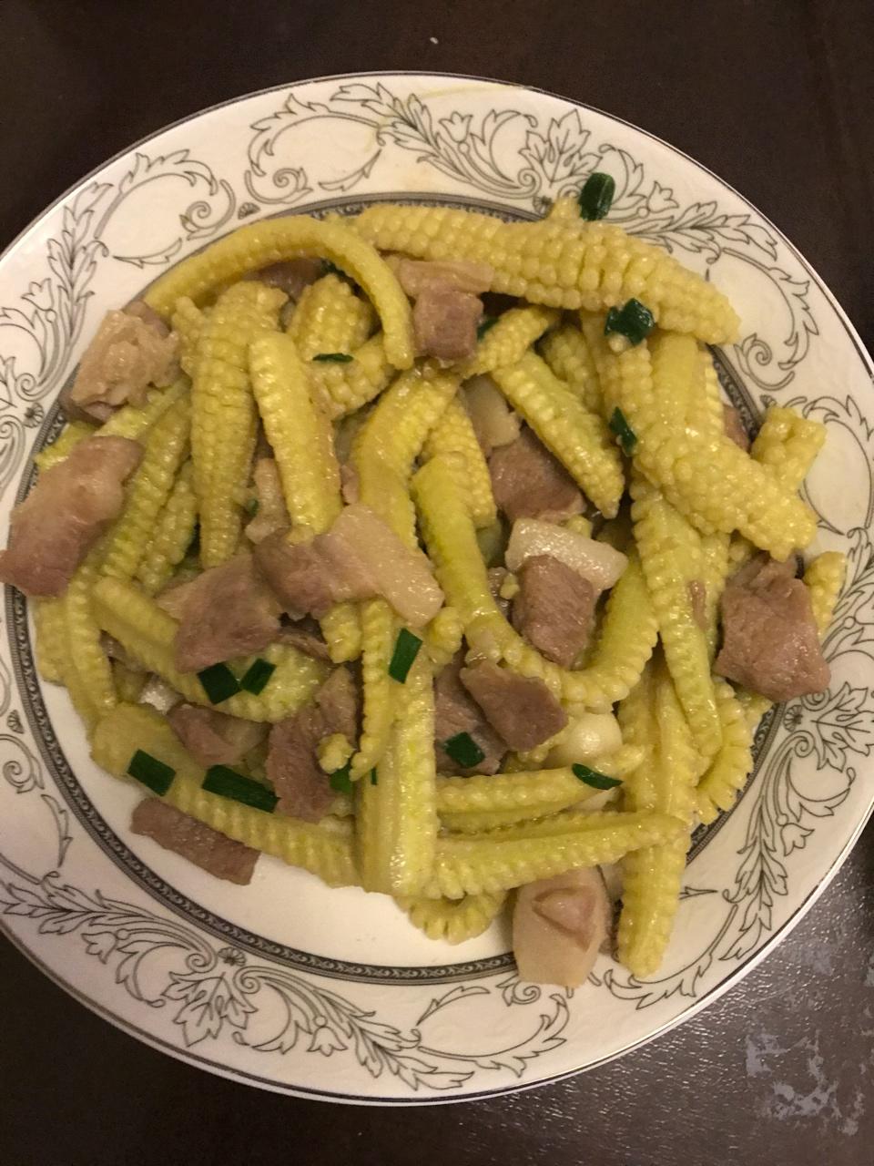 lo鱼做的蔬菜玉米芯