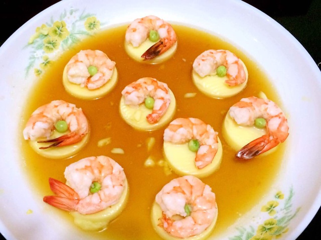 日本豆腐蒸虾仁