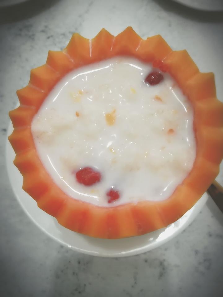 木瓜牛奶燕窝的做法 步骤4