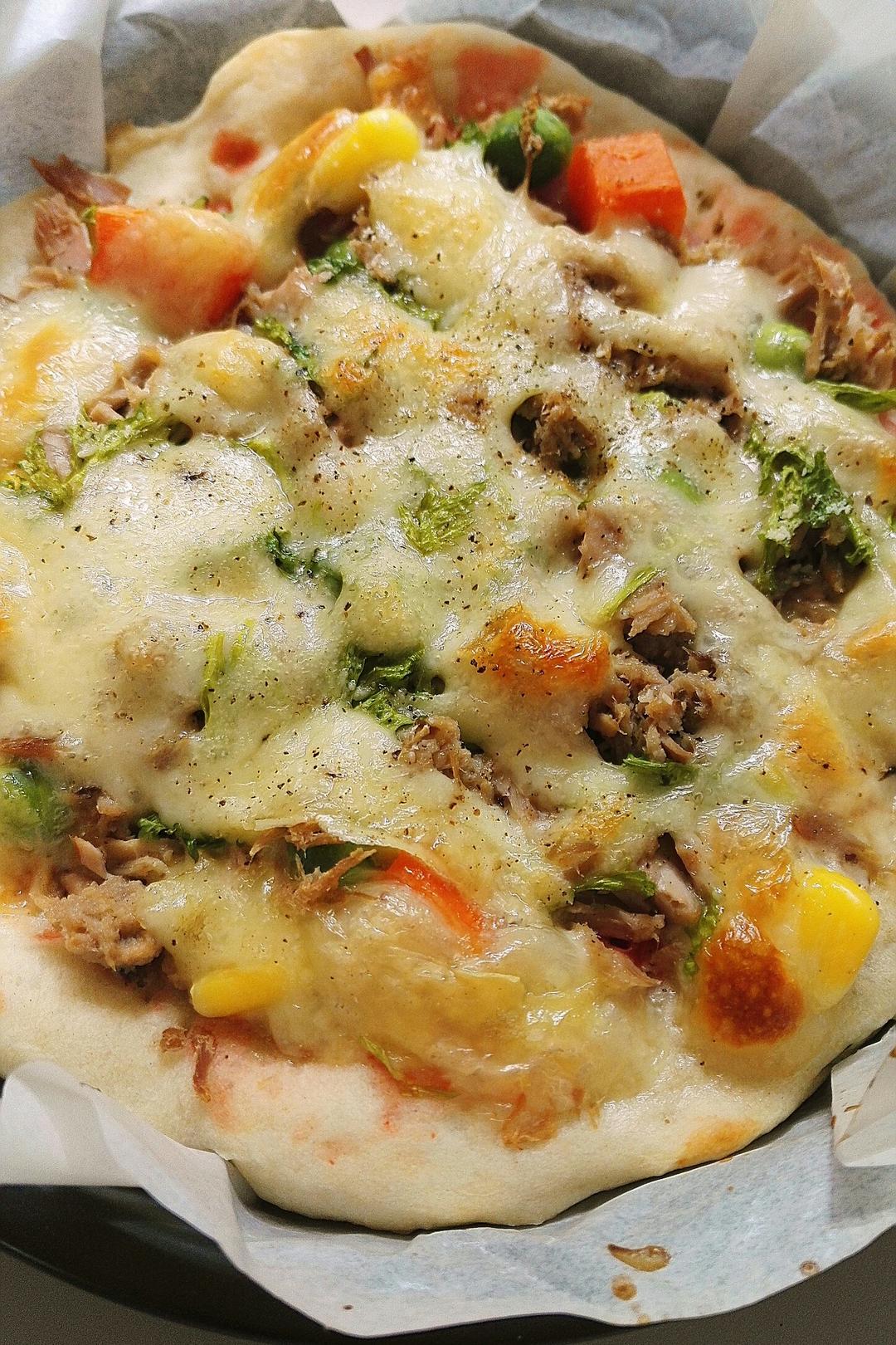 金枪鱼火腿pizza