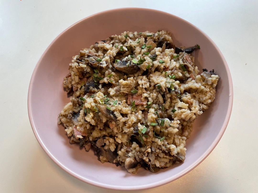 香菇火腿蛋炒饭