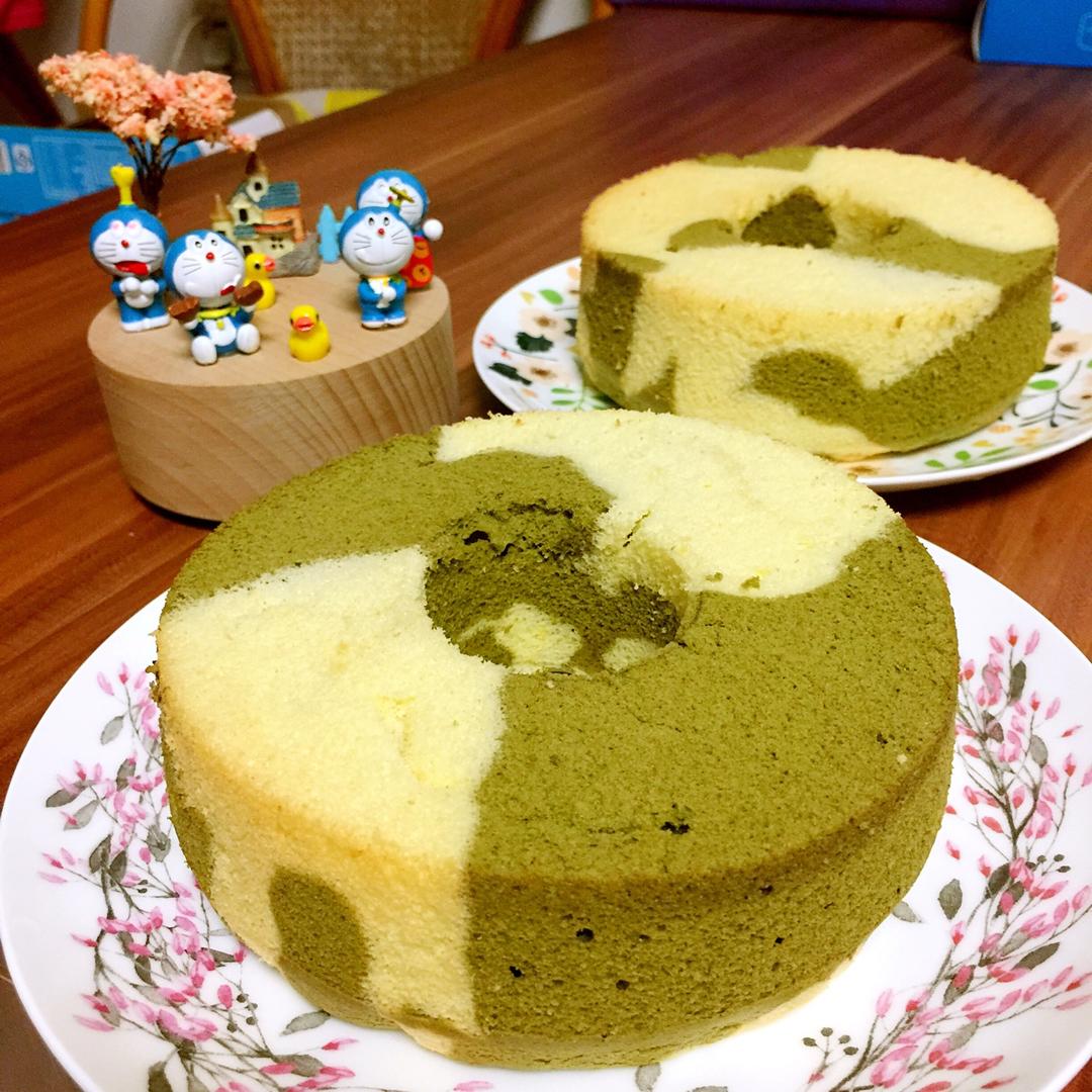 六寸抹茶戚风蛋糕