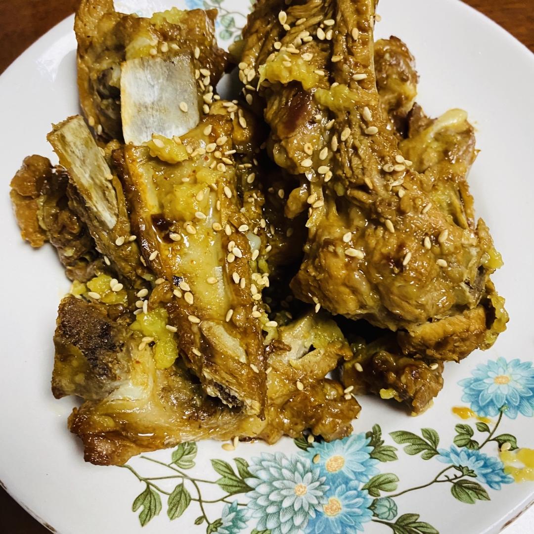 蒜香蒸排骨（骨头都咬碎🙈）