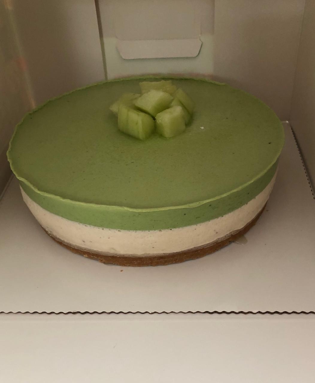 抹茶红豆冻芝士