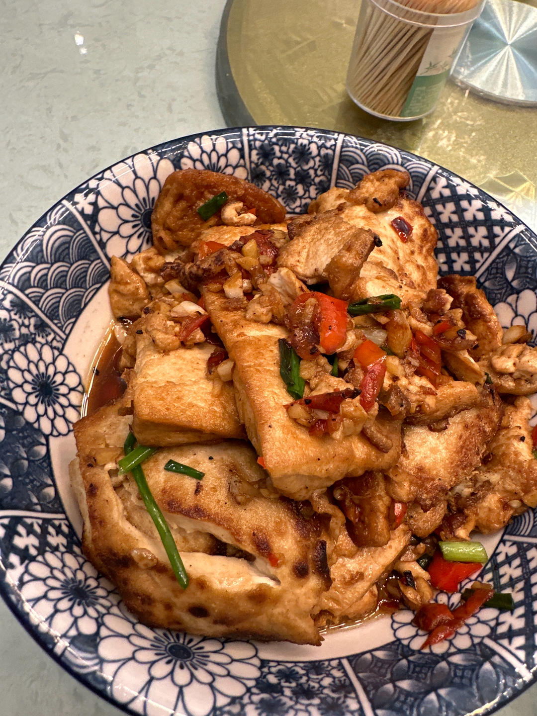 蒜香煎豆腐 炒鸡无敌美味