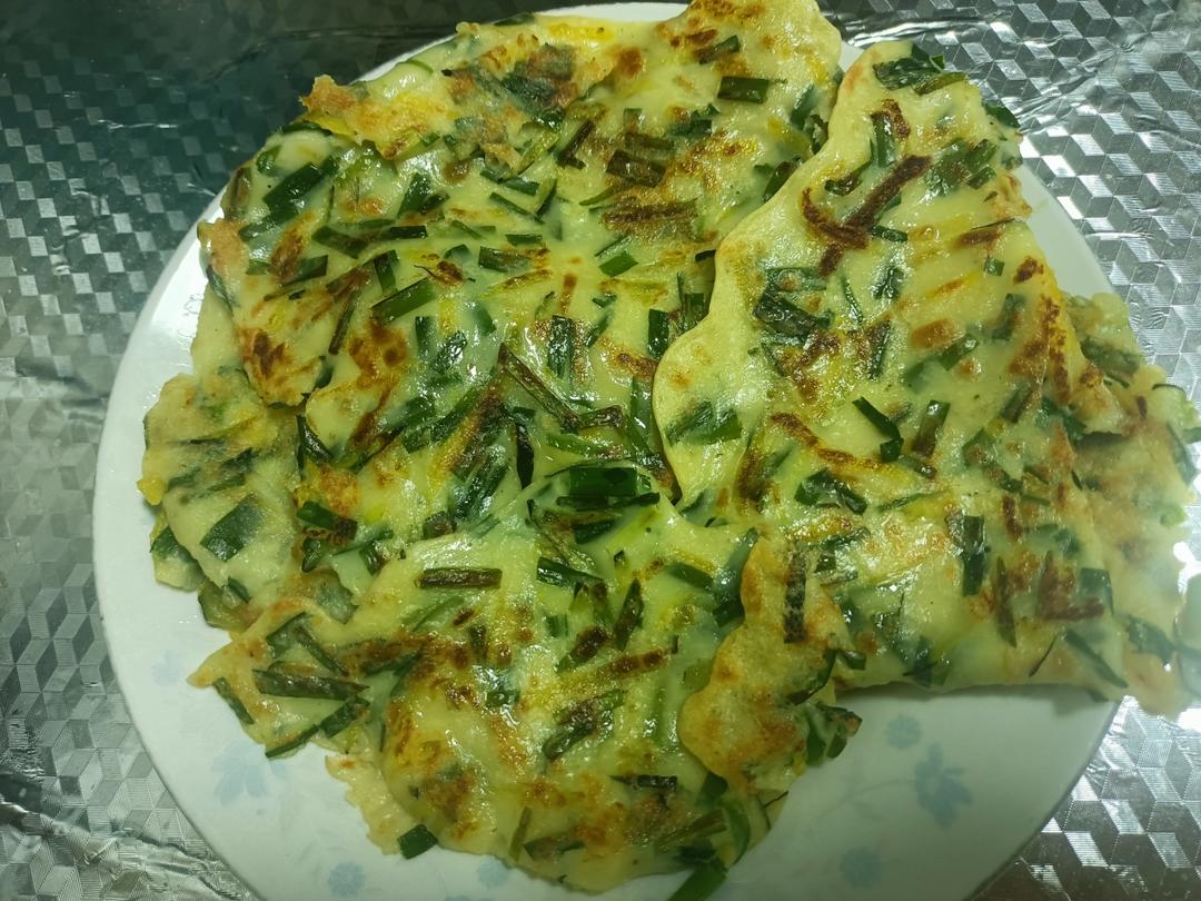 三餐均可༄「方瓜韭菜鸡蛋🥚饼」༄