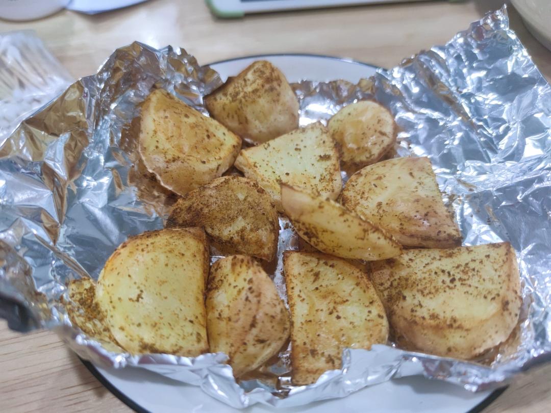 空气炸锅版烤薯角（烤土豆）