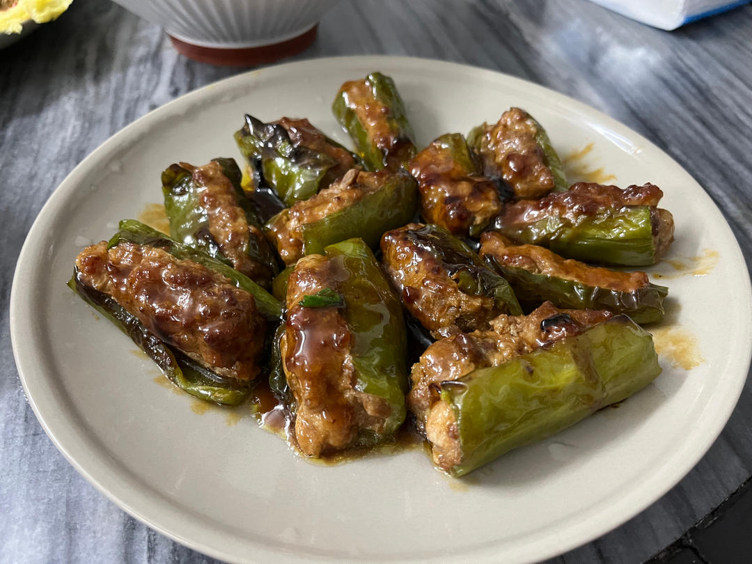 米饭杀手‼️虎皮青椒酿肉