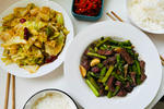 低卡减脂够营养的家常菜：芦笋炒牛肉➕干煸手撕包菜