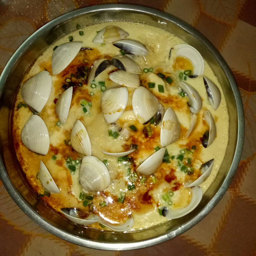 skti做的白贝蒸水蛋