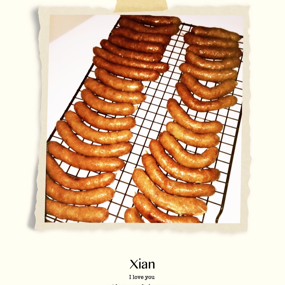 自制黑椒风味脆皮肠--多图详解手工灌肠