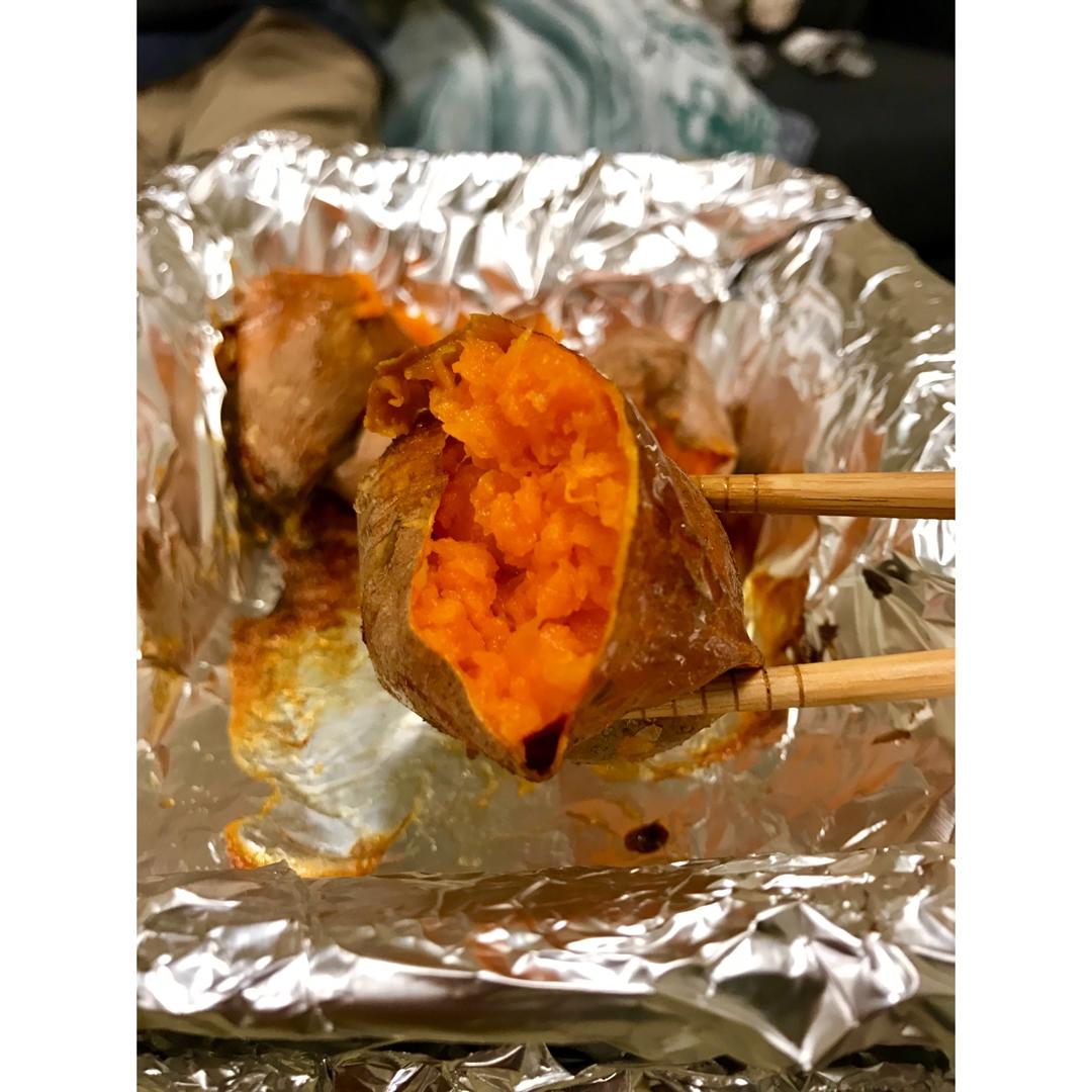 【烤箱版烤红薯】