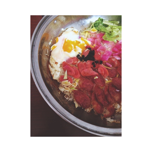 香肠煲仔饭
