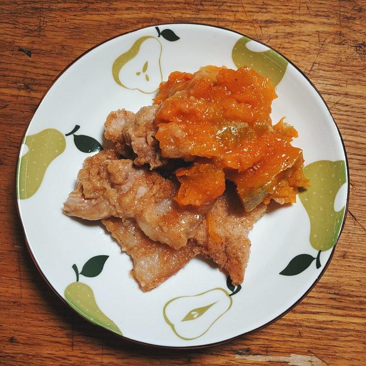 小希麻麻-电饭煲南瓜粉蒸肉