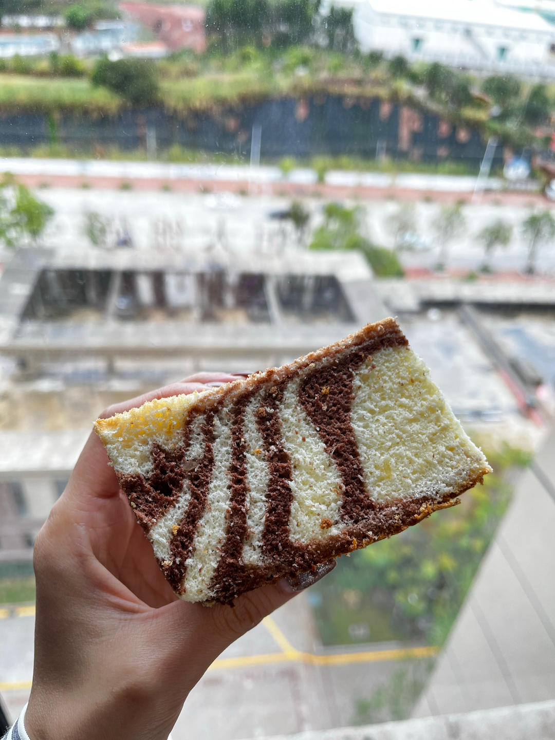 可可味——斑马纹戚风蛋糕