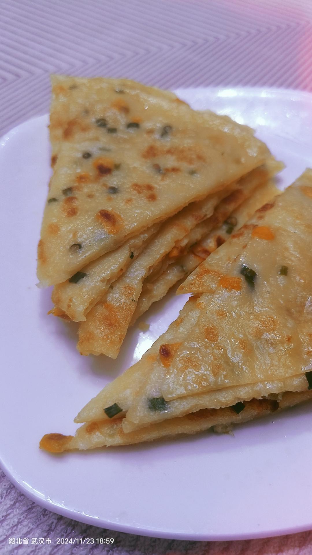 简单快手蔬菜鸡蛋煎饼