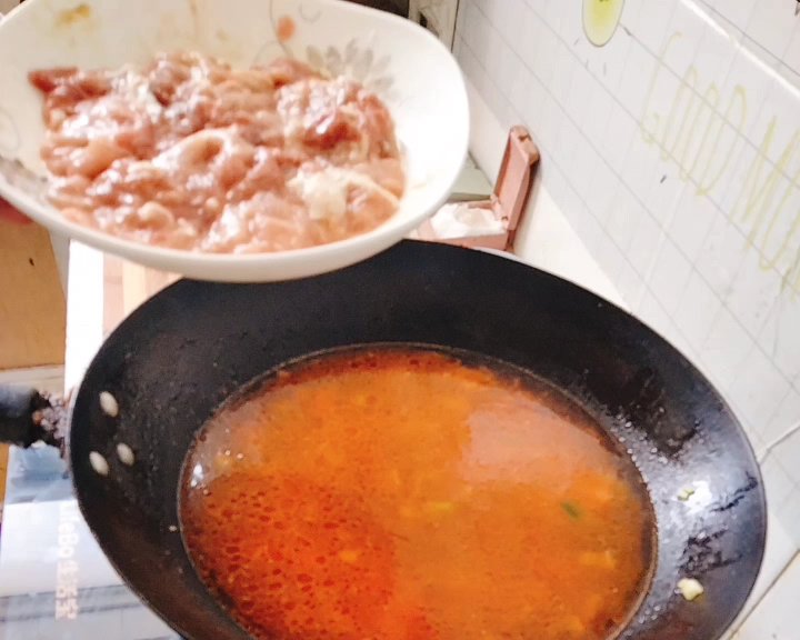 番茄水煮肉片(宝宝版)的做法 步骤8