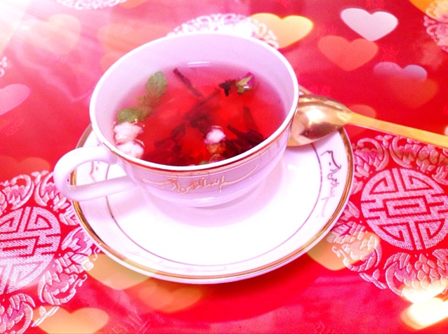 甜蜜蔷薇花果茶