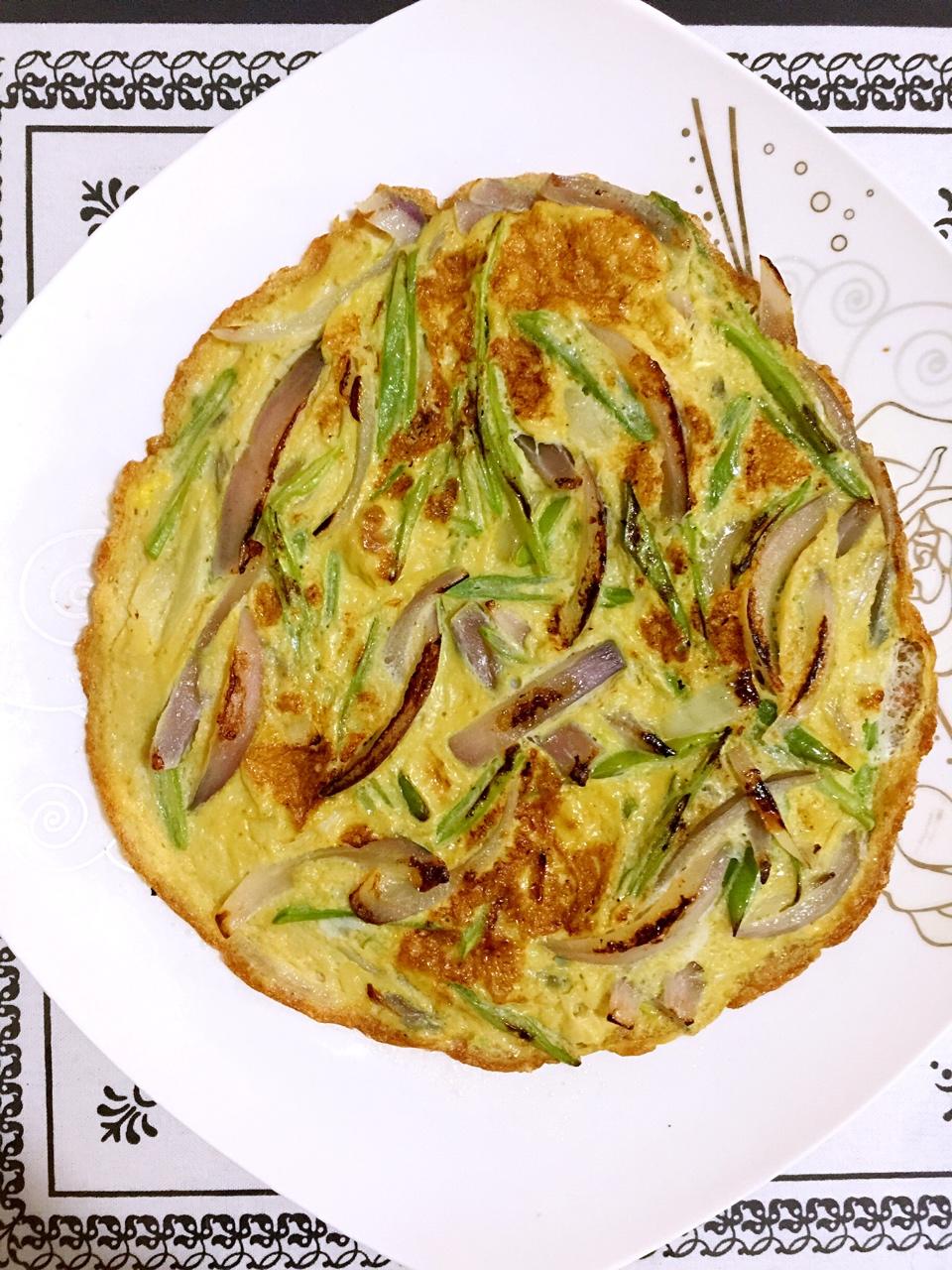 椒香洋葱煎蛋饼