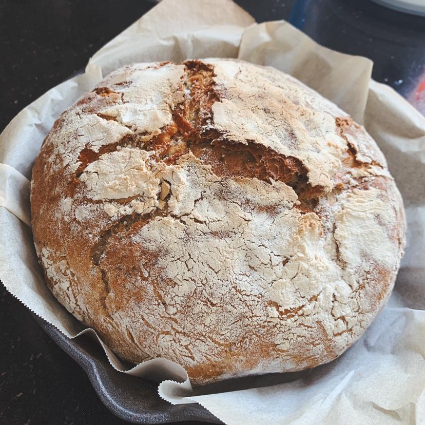 全麦蔓越莓核桃软欧包