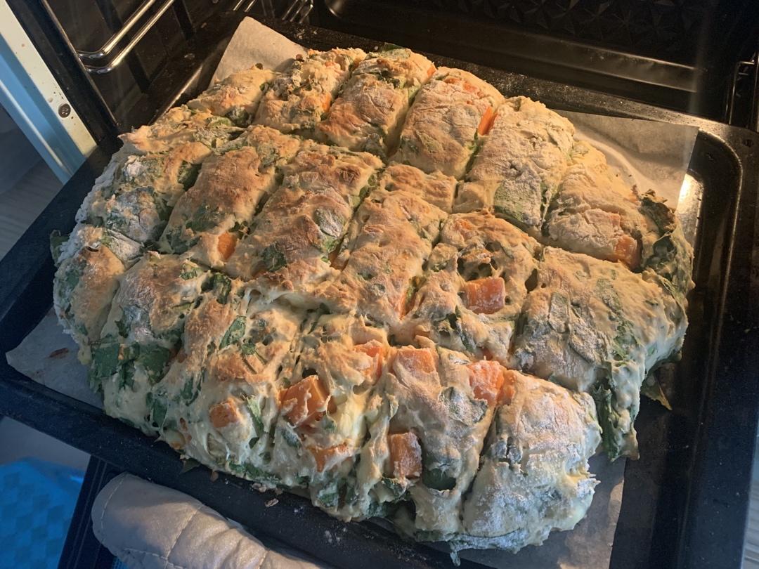 菠菜红薯奶酪丹波面包