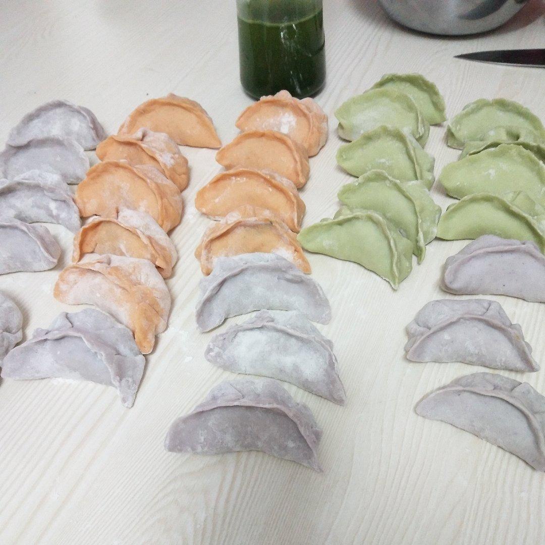 彩色饺子皮