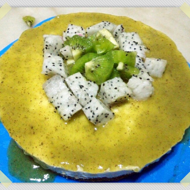 料超足的芒果慕斯蛋糕